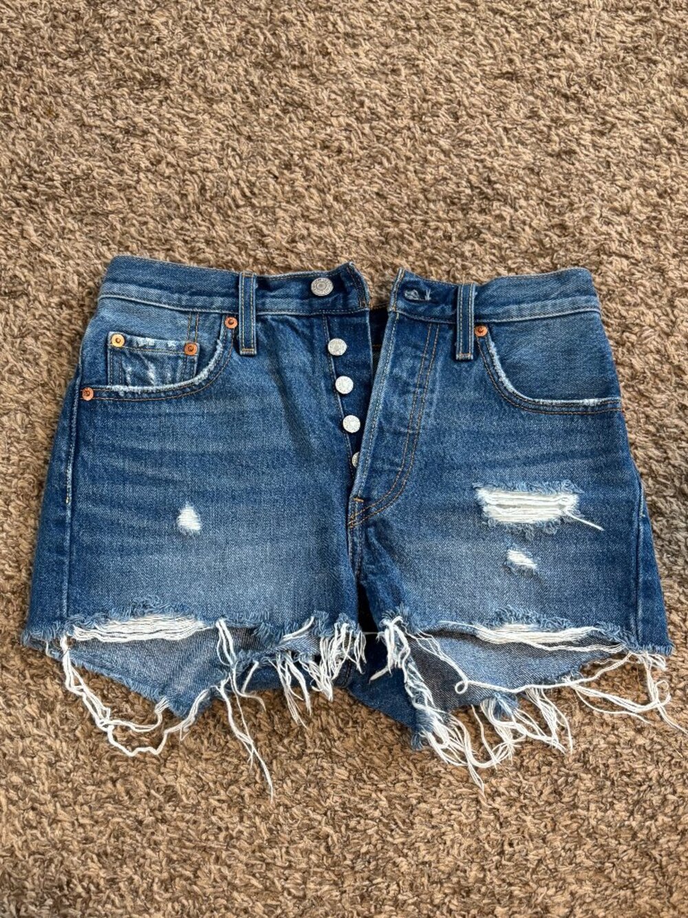 Levi's 501 Denim Shorts - Size 25